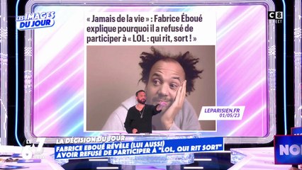 Fabrice Eboué révèle avoir refusé de participer à "LOL : qui rit, sort !"
