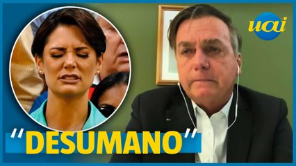 Bolsonaro chora ao falar sobre operação da PF