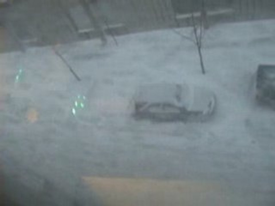 Tempête de neige à Montréal