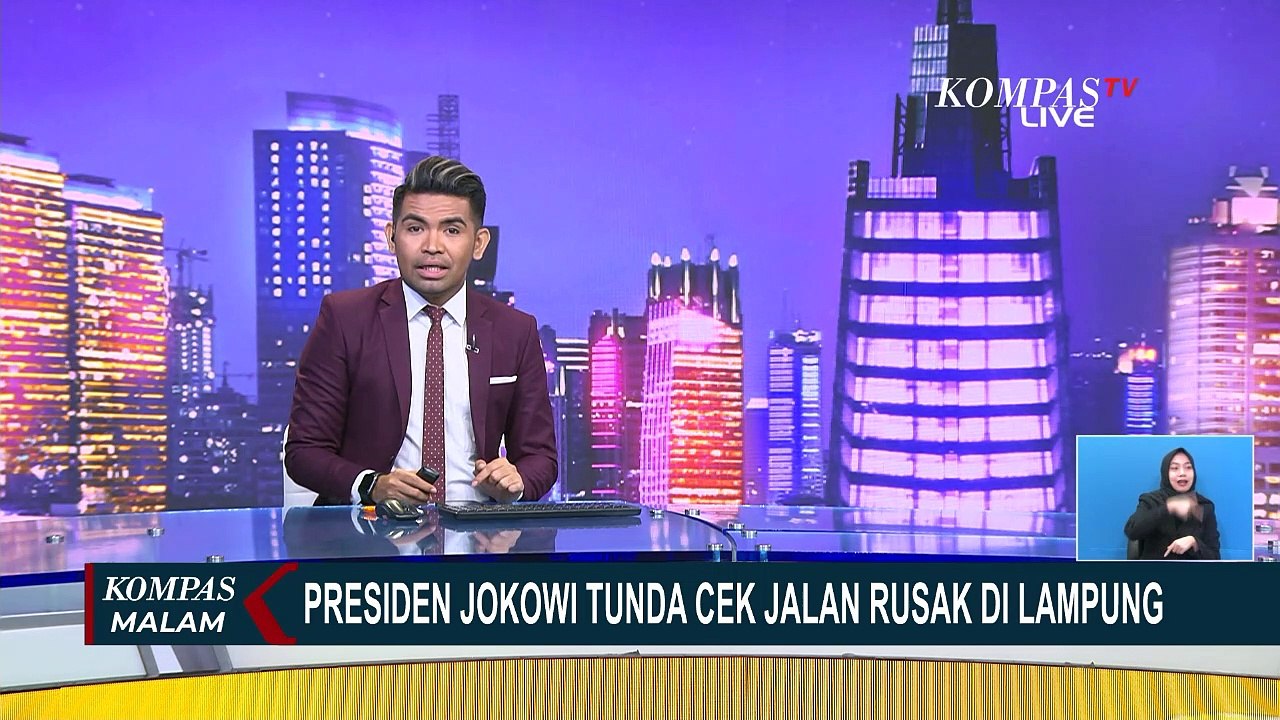Presiden Joko Widodo Tunda Tinjau Jalan Rusak di Lampung yang Viral