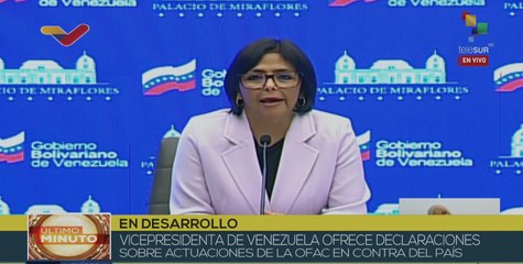 Vicepresidenta de Venezuela rechaza apropiación ilegítima del patrimonio nacional