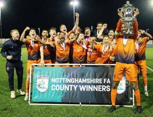 Notts Senior Cup Final win by Newark and Sherwood United