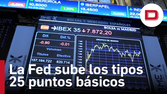 La Fed sube los tipos 25 puntos básicos y abre la puerta a una pausa