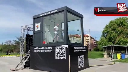 Bulgaristanlı maratoncu Krasi Georgiev, 17 gün cam kafeste yaşayacak