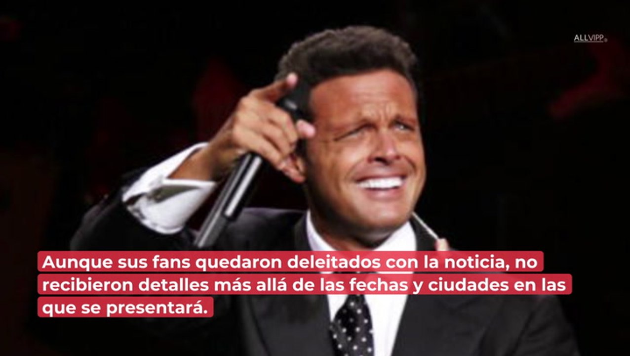 Luis Miguel revela más detalles sobre su gira de conciertos 2023