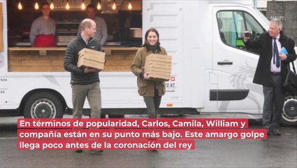 Previo a coronación, familia real en el punto más bajo de su popularidad: encuesta