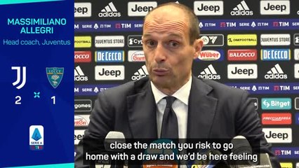 Download Video: Juventus 'didn't forget how to win' in Serie A - Allegri