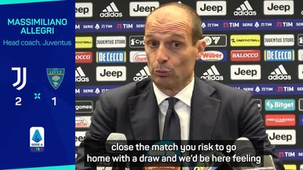 Juventus 'didn't forget how to win' in Serie A - Allegri