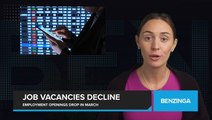 Job Vacancies Decline as Employment Openings Drop in March