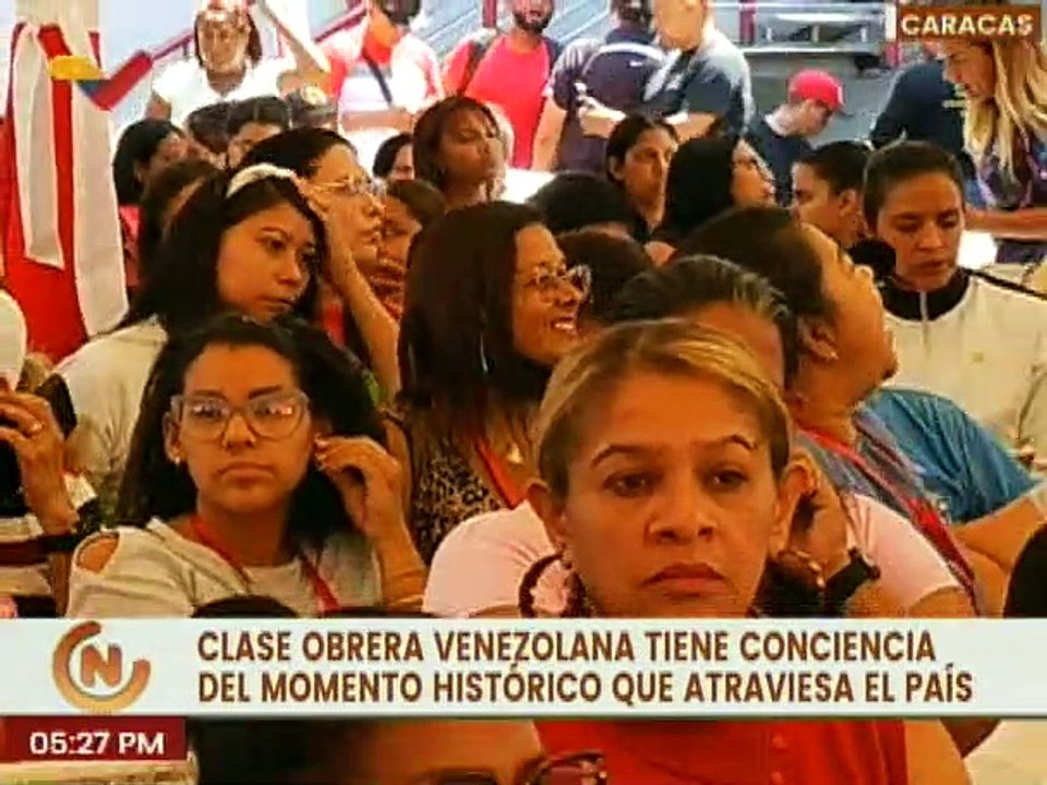 Trabajadores caraqueños respaldan las medidas tomadas por el Pdte. Maduro el 1º de mayo