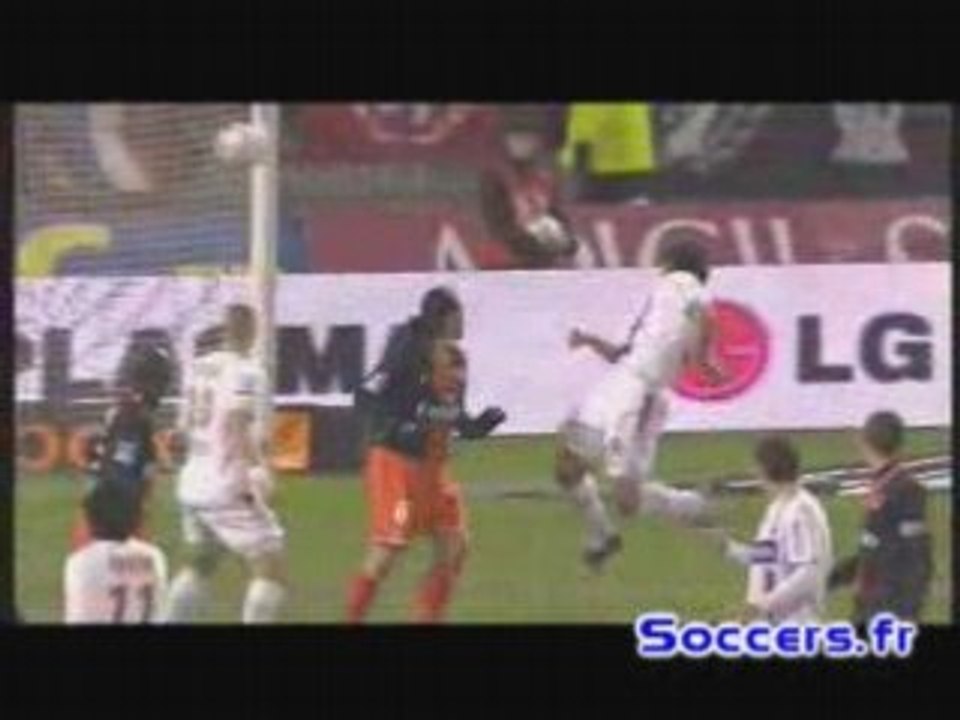 lyon-paris 30emes journee 2007/2008 1er but fred