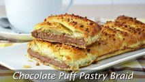 Chocolate Puff Pastry Braid - Easy Puff Pastry Dessert Recipe
