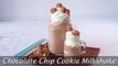 Chocolate Chip Cookie Milkshake - Easy Homemade Chocolate Chip Cookie Milkshake Recipe