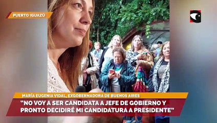 “No voy a ser candidata a Jefe de Gobierno y pronto decidiré mi candidatura a Presidente”