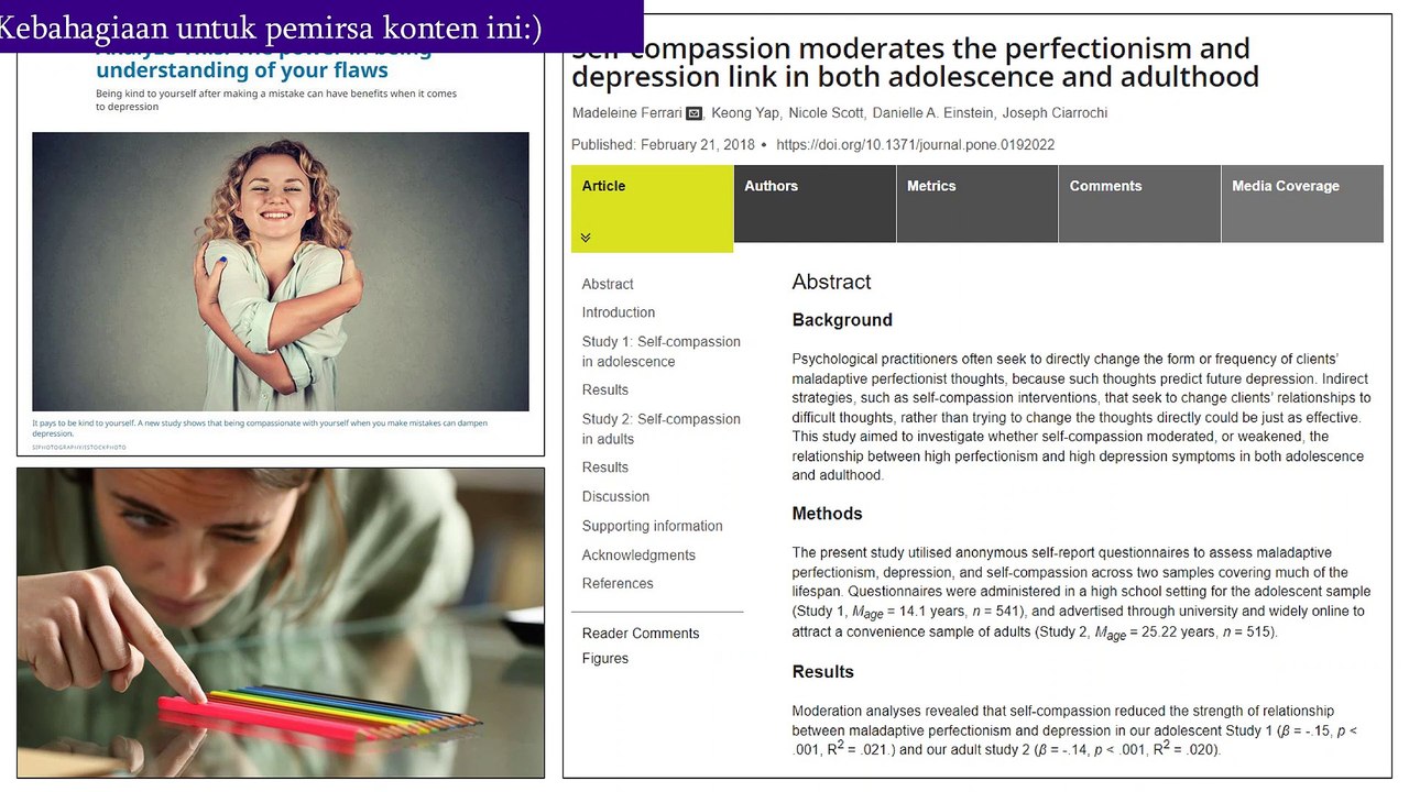 Perfeksionis ; Peran Self-compassion dalam Memaknai Kekurangan / Kesalahan No. 039 - Gilang Mbsnags