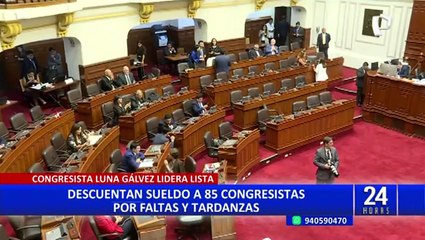 Video herunterladen: Descuentan sueldo a 85 congresistas por tardanzas y faltas