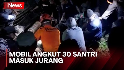Bus Rombongan Santri Masuk Jurang di Trans Sulawesi, 3 Orang Tewas