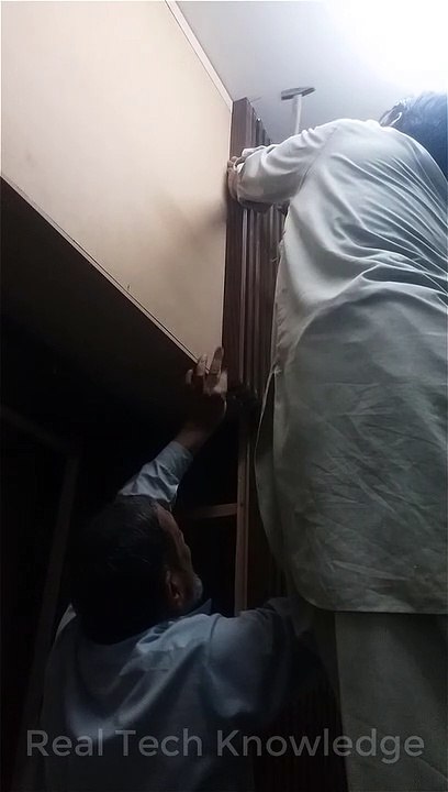 Wooden Wall Design Installation #wooden #carpentry #woodworking /#realtechknowledge
