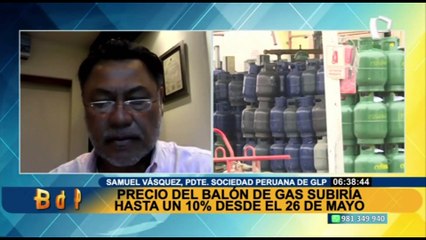 Sociedad Peruana de GLP: “Estamos en conversaciones para que no suba el precio del balón de gas”