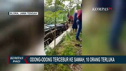 Odong-Odong Terjun Bebas di Area Bukit Serut Blora, 3 Orang Patah Tulang!
