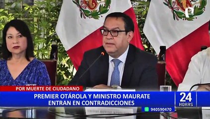 Otárola contradice a ministro de Justicia por muerte de ciudadano en el Centro de Lima: “debe aclarar lo que dijo”