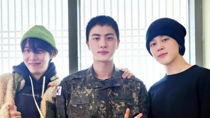 BTS 진, 軍 유머 폭발..훈련병 제이홉에 "휴가 한참 남았네"