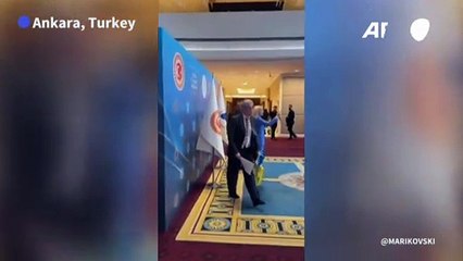 Physical altercation breaks out between Russian and Ukrainian delegates at Turkey summit