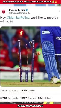 Mumbai lndians TROLLS Punjab Kings Cricket News Shorts Facts #shorts