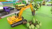 Excavator Driller  Cutter Trucks for Kids  Bypass Road Construction