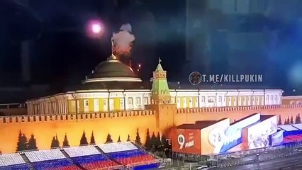 Ukrayna’nın, dün gece Kremlin'e Kamikaze İHA saldırısının net görüntüsü