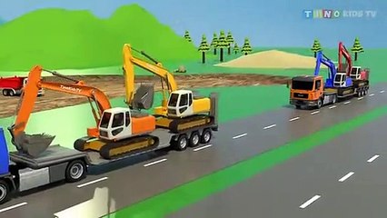 Excavator for Kids Boating Lake Construction Trucks Uses for Children