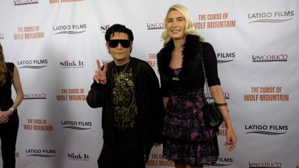 Corey Feldman and Courtney Anne Mitchell "The Curse of Wolf Mountain" World Premiere Red Carpet
