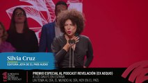 Agradecimiento por el premio Ondas de, Silvia Cruz, editora jefa de EL PAÍS Audio