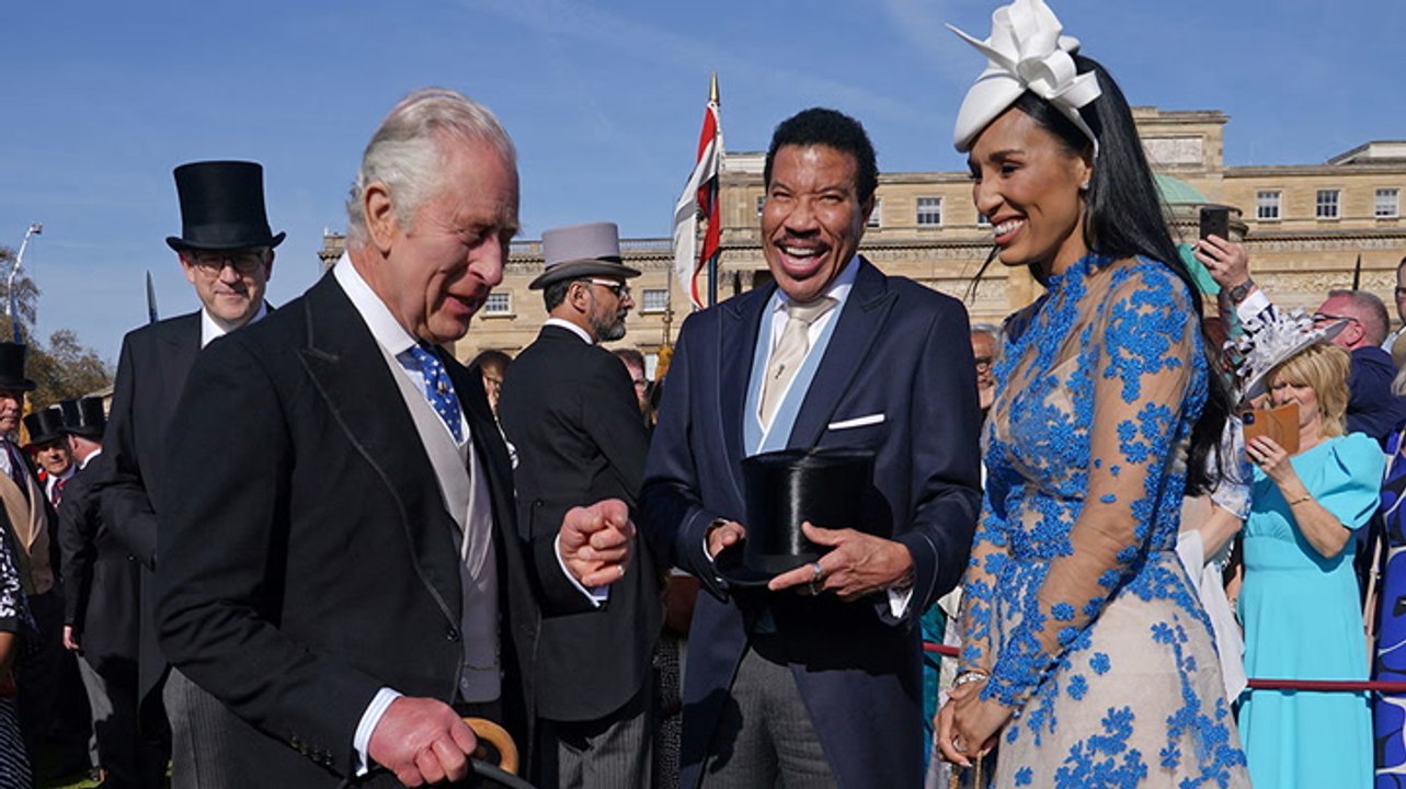 King Charles and Lionel Richie meet at royal garden party ahead of coronation