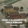 Maltempo in Emilia Romagna, frane e allagamenti: le riprese aeree