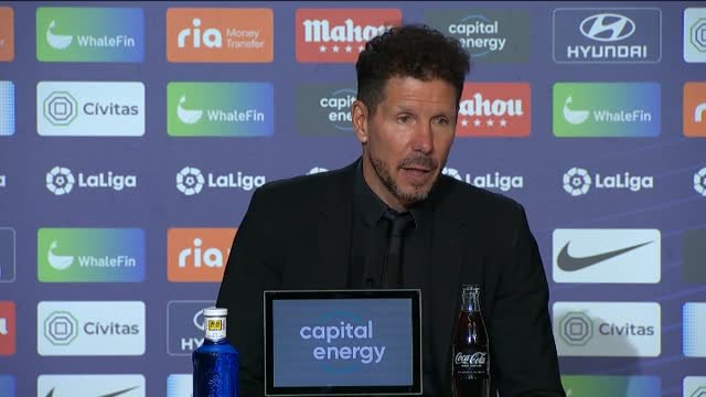 Simeone: El equipo está muy bien, ojalá podamos terminar así la temporada