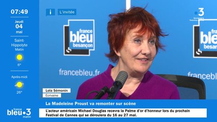 Madeleine Proust : "Je voulais être dans la salle"