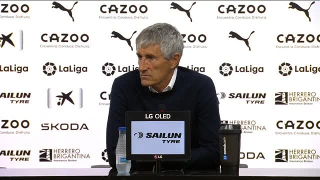 Quique Setién: Ganar partidos no es nada fácil para ningún equipo, todo el mundo se está jugando cosas