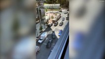Atlanta shooting: Footage from the scene shows police running towards building and victims on stretchers