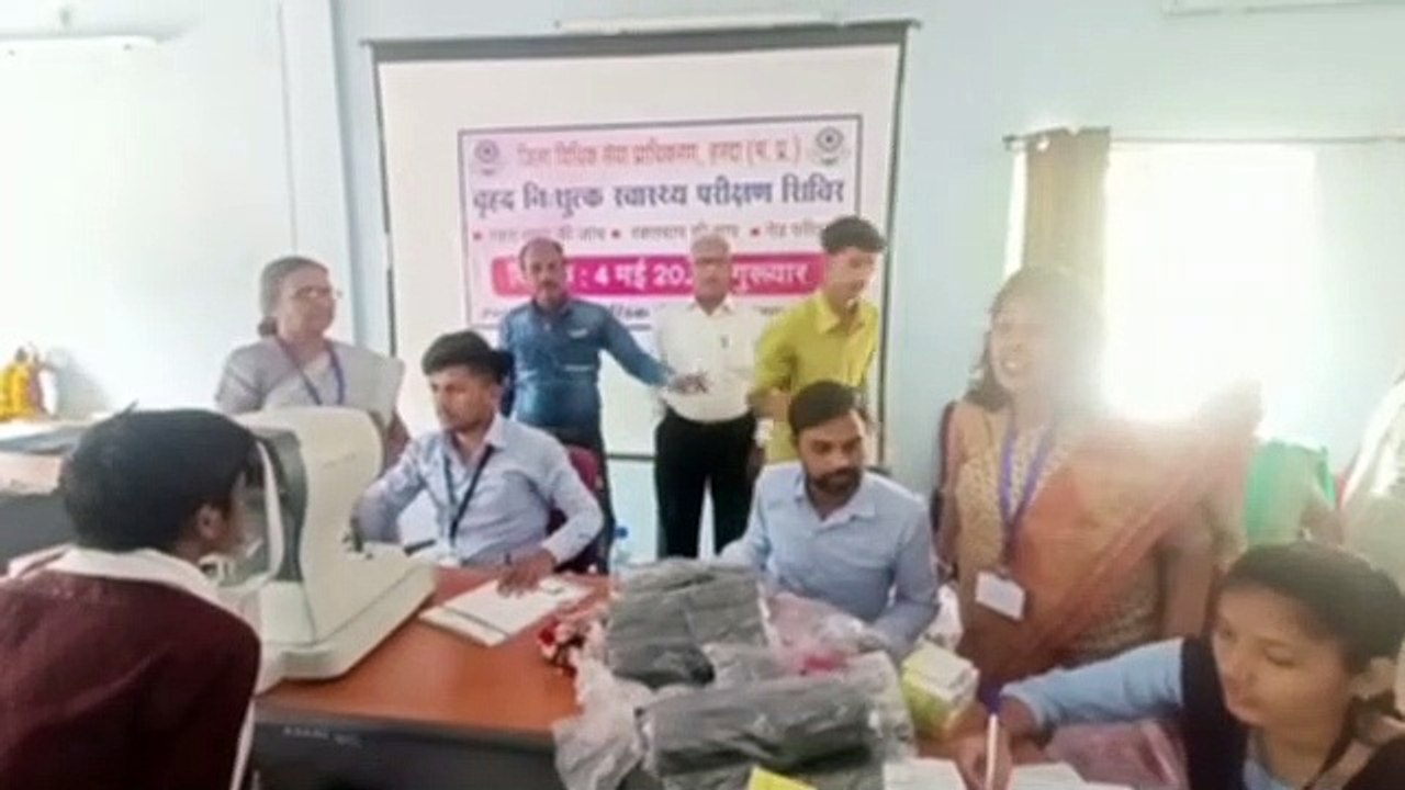 आंख,बीपी,शुगर की जांच करने लगा कैंप