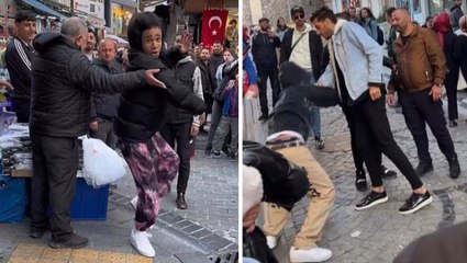 Fenomen Noel Robinson, bu sefer de Türkiye'de dans etti! Hareketlerine sinirlenen vatandaşlar yakasına yapıştı