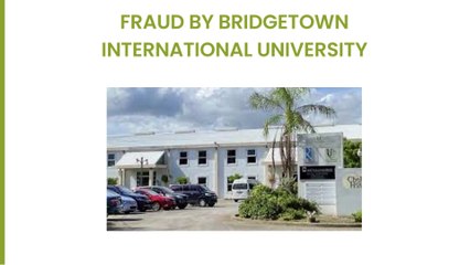 Fraud By Bridgetown International University