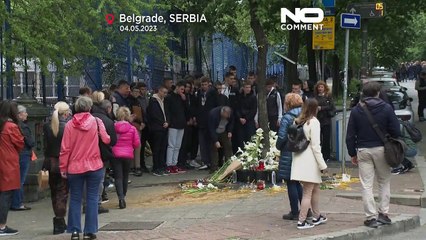 No Comment : l'hommage des habitants de Belgrade aux victimes d'une fusillade dans une école