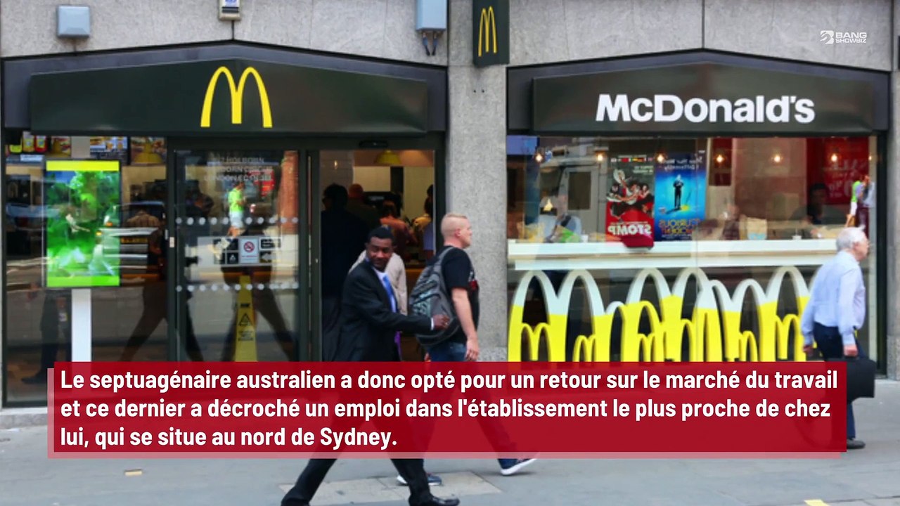 Un retraité qui ’s’ennuie’ décide de travailler chez McDonald’s !