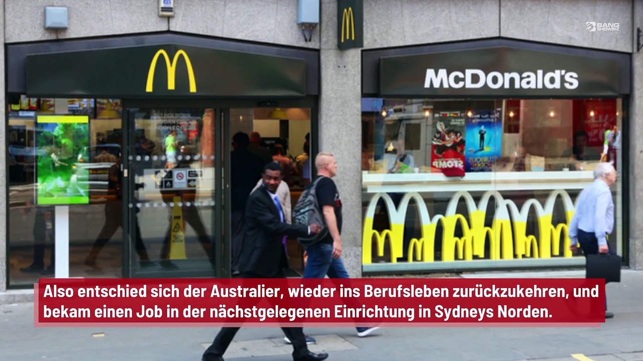 'Gelangweilter' Rentner beschließt, bei McDonald's zu arbeiten