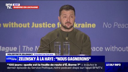 "Nous voudrions tous voir un autre Vladimir ici": Zelensky s'exprime depuis la Cour pénale internationale à La Haye