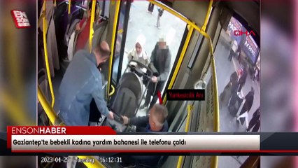 Gaziantep'te bebekli kadına yardım bahanesi ile telefonu çaldı