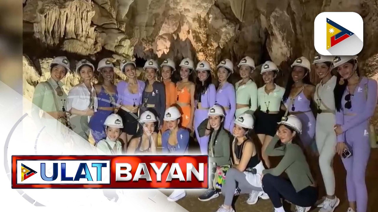 38 na kandidata ng Miss Universe Philippines, nag-ikot sa mga pangunahing tourist destination sites sa Eastern Visayas