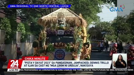 "Pista'y Dayat 2023" sa Pangasinan, jampacked; Dennis Trillo at ilan sa cast ng "Mga Lihim ni Urduja", nakisaya | 24 Oras