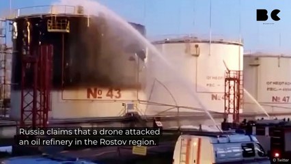 Russian oil refinery apparently attacked by drone